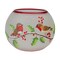 Northlight 5-Inch Hand Painted Finches and Pine Flameless Glass Candle Holder
